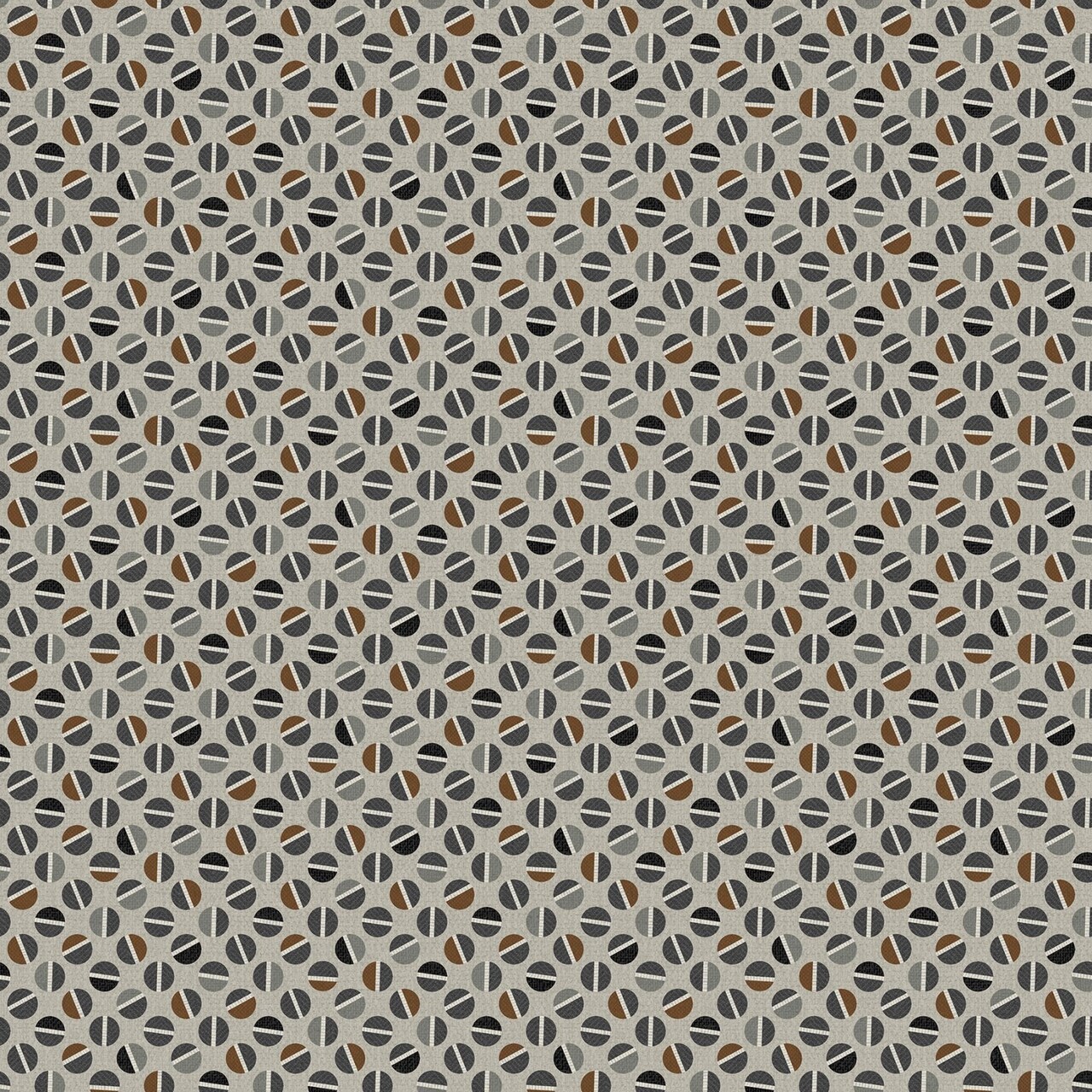 Fabric Northcott Medium Gray Circle Toss Flannel Haberdashery by the Quarter Yard F28550-93